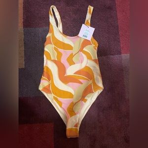 Showpo MALIK LOW BACK ONE PIECE IN SUMMER SWIRL